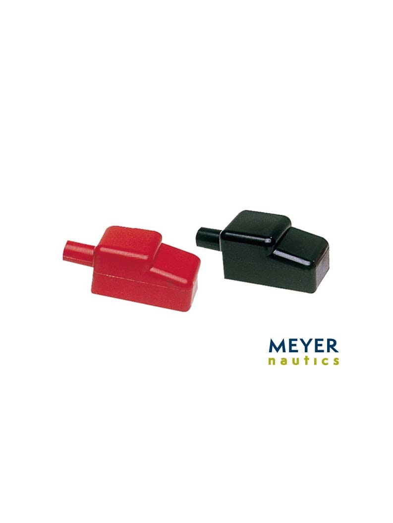 Polabdeckung rot/schwarz 1 Paar aus PVC Bild 1