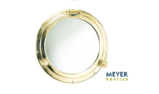 Bullaugenspiegel Messing diverse Größen Bild 1