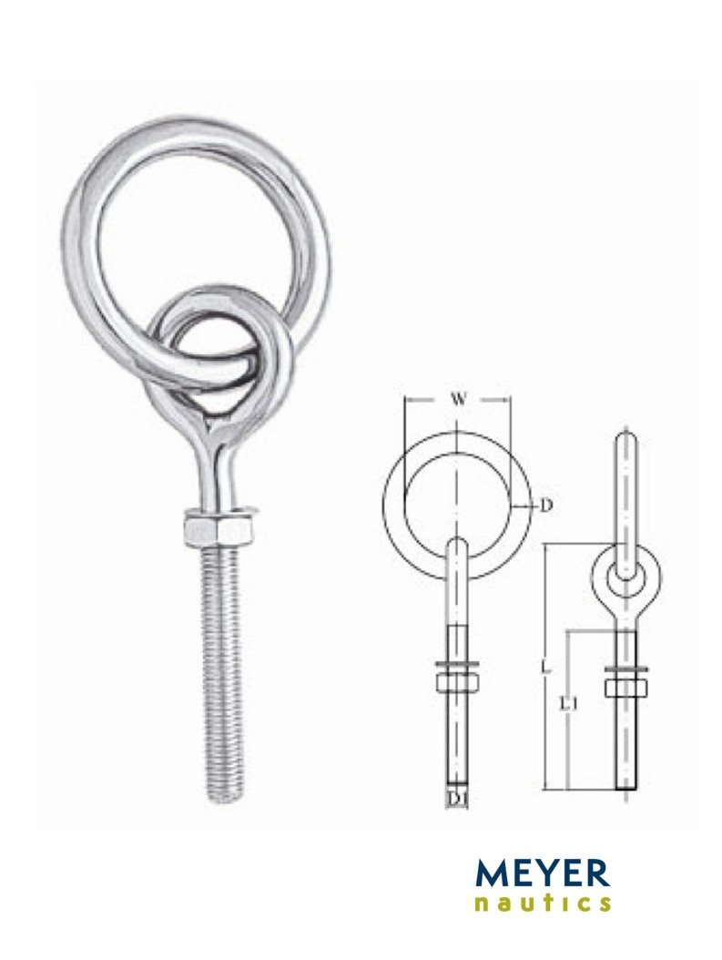 Ringbolzen Niro Aquinox M6x90 Bild 1