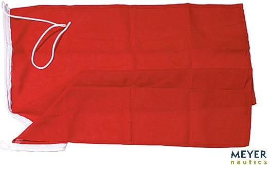 Notflagge 60x60cm rot